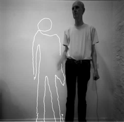 <body>
<p>After some experiments in asking my assistant to draw my companion in her place or vice-versa -- the Hampshire Gothic series -- I hit on this approach and draw my companion with a laser pointer into a mirror with a long exposure. I control the shutter with my other hand</p>
</body>
 Images Copyright Aldobranti® ©2008-'2025. All rights reserved.